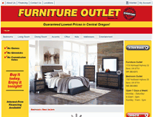 Tablet Screenshot of furnitureoutletbend.com